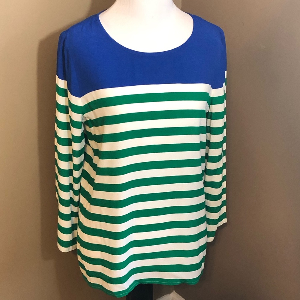 J crew blouse striped size 2 lightweight